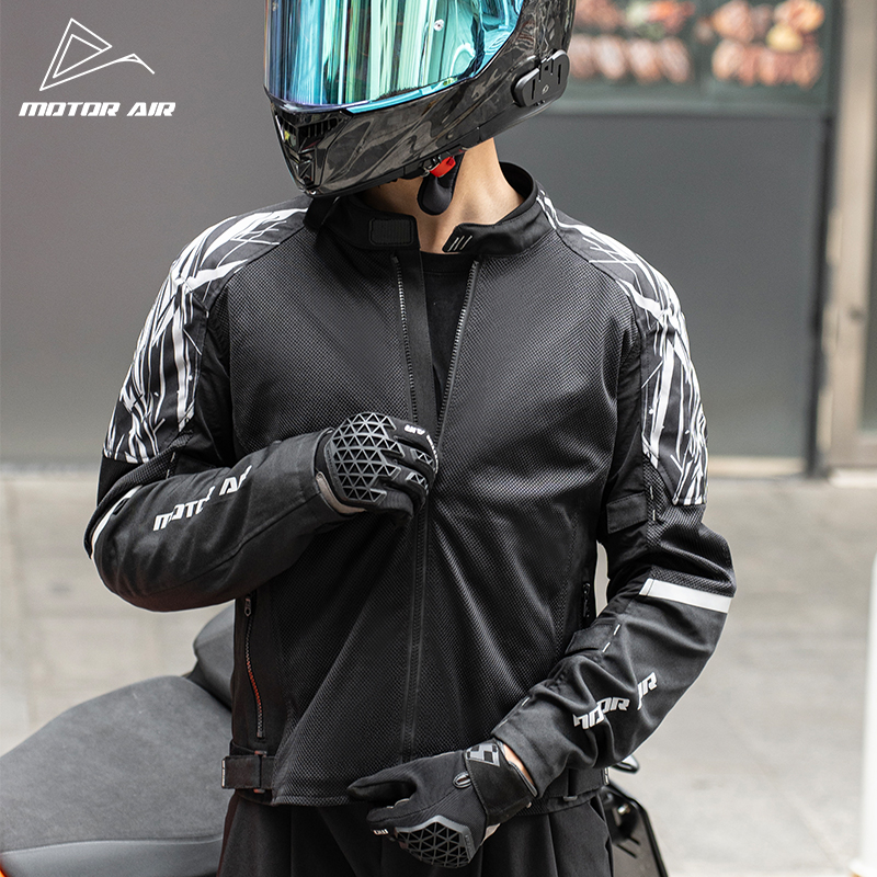 Motorcycle Gear Mesh - 블랙 오토바이 재킷 남성 의류 라이딩