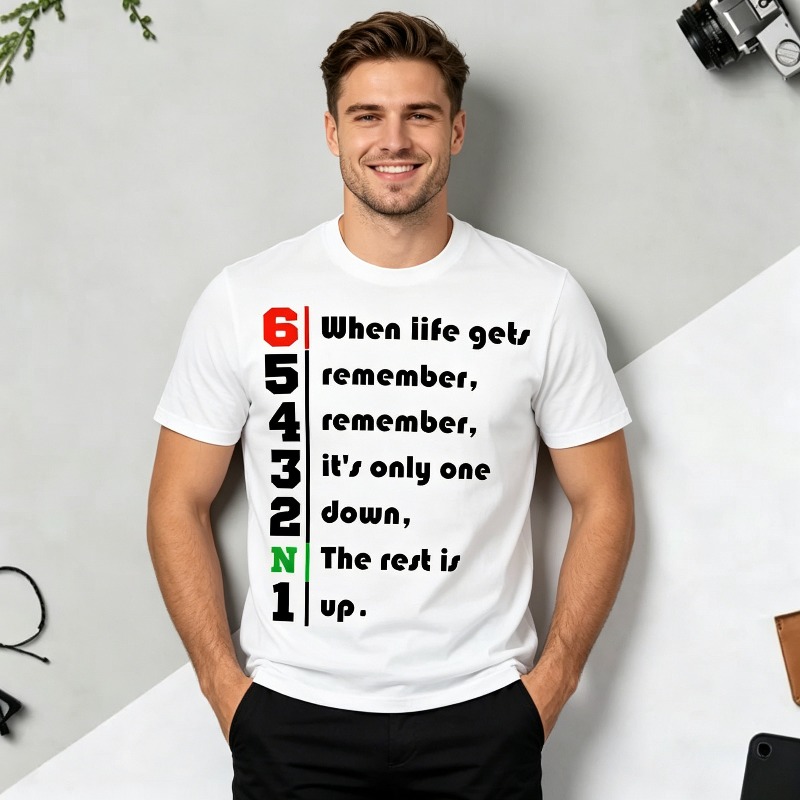 1N23456 라이더를 위한 라이프 쿼트 그래픽 티셔츠 - Motorcycle Gear Quotes 리뷰 및 가격