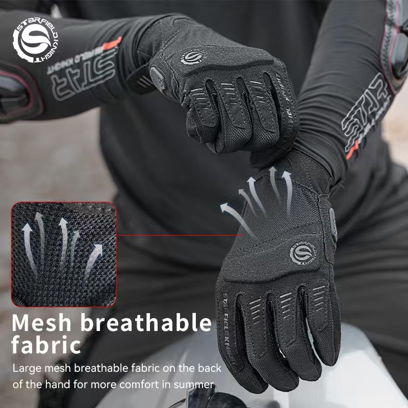 스타 필드 나이트 블랙 오토바이 장갑 여름 메쉬 통기성 - Motorcycle Gear Mesh 리뷰 및 가격